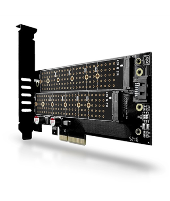 AXAGON PCI-Express x4 adapter to connect up to two M.2 disks to a computer | PCEM2-D