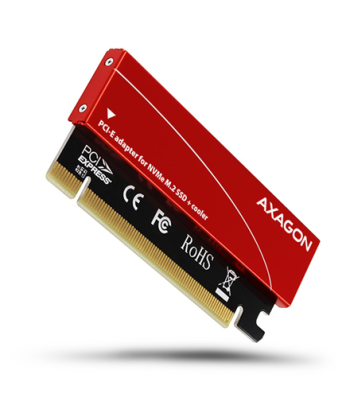 AXAGON PCI-Express x16 internal adapter to connect an NVMe M.2 SSD to a desktop | PCEM2-S