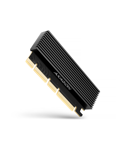 AXAGON PCI-Express x16 adapter with cooler for connecting an NVMe M.2 SSD drive to a computer | PCEM2-XS AXAGON PCI-Express x16 adapter with cooler for connecting an NVMe M.2 SSD drive to a computer | PCEM2-XS