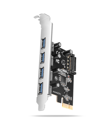AXAGON PCI-Express card with four external USB-A 5Gbps ports | PCEU-430RS