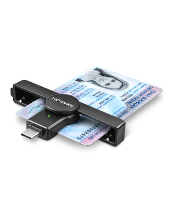 AXAGON CRE-SMPC USB-C nutikaardi lugeja - Kompaktne ja kokkupandav