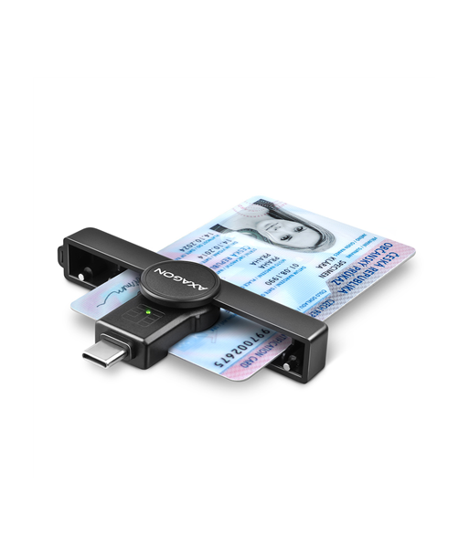 AXAGON CRE-SMPC USB-C nutikaardi lugeja - Kompaktne ja kokkupandav AXAGON CRE-SMPC USB-C nutikaardi lugeja - Kompaktne ja kokkupandav