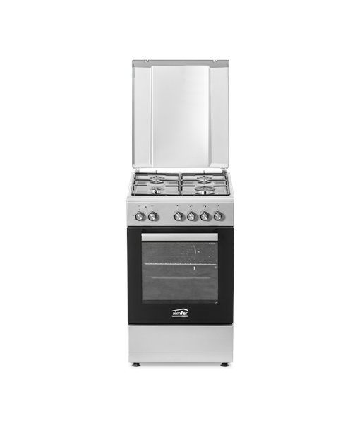 Simfer, Cooker, 5405SERGG, Hob type Gas, Oven type Electric, Stainless steel, Width 50 cm, Electronic ignition, Depth 60 cm