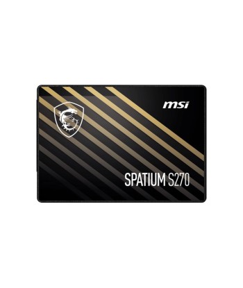 SSD MSI SPATIUM S270 960GB SATA 3D NAND Write speed 450 MBytes/sec Read speed 500 MBytes/sec 2,5" TBW 500 TB MTBF 2000000