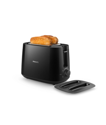 Philips, Daily collection toaster, HD2582/90, Power 900 W, Number of slots 2, Housing material Plastic, Black