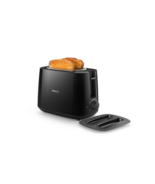 Philips, Daily collection toaster, HD2582/90, Power 900 W, Number of slots 2, Housing material Plastic, Black