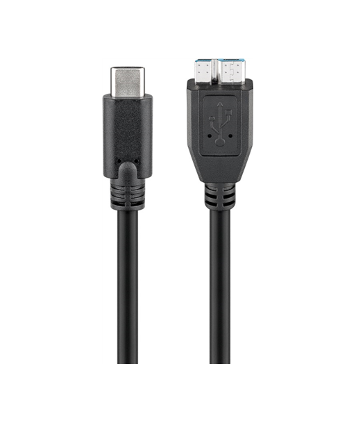 Goobay USB-C to Micro-B 3.0 Cable - SuperSpeed Data Transfer
