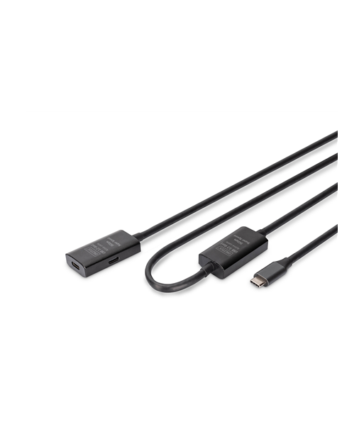 Digitus, Active USB 3.2 Gen1 5G extension cable, DA-73109, USB-C to USB-C Digitus, Active USB 3.2 Gen1 5G extension cable, DA-73109, USB-C to USB-C