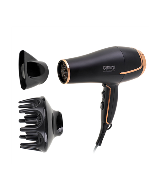 Camry CR 2255 Hair Dryer - 2200W, 3 Temperature Settings, Diffuser Nozzle - Black Camry CR 2255 Hair Dryer - 2200W, 3 Temperature Settings, Diffuser Nozzle - Black