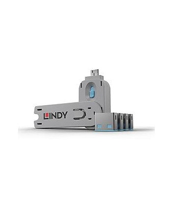 USB PORT BLOCKER 4PACK/BLUE 40452 LINDY