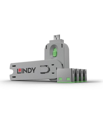 USB PORT BLOCKER 4PACK/GREEN 40451 LINDY