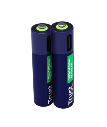 BATTERY RECH. LI-ION AAA 1.5V/500MAH USB-C 2PACK 25585 TRUST