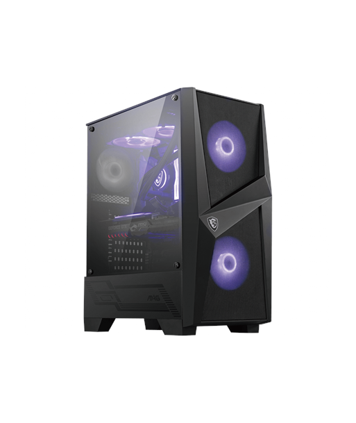 Case MSI MAG FORGE 100M MidiTower Not included ATX MicroATX MiniITX Colour Black MAGFORGE100M