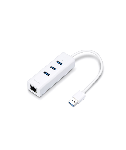 TP-LINK USB 3.0 3-Port Hub & Gigabit Ethernet Adapter 2 in 1 USB Adapter UE330