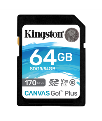 Kingston Canvas Go! Plus 64 GB, SD, Flash memory class 10