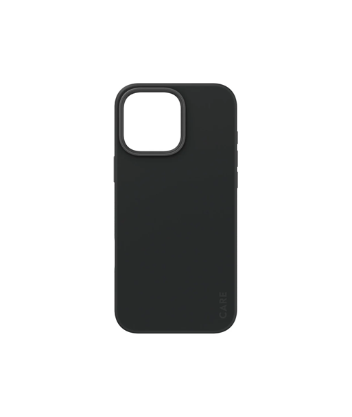 CARE Fashionable Case, Back cover, Apple, iPhone 16 Pro Max, Recycled plastic, Black, MagSafe CARE Fashionable Case, Back cover, Apple, iPhone 16 Pro Max, Recycled plastic, Black, MagSafe