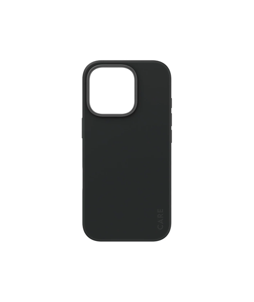 CARE Fashionable Case, Back cover, Apple, iPhone 16 Pro, Recycled plastic, Black, MagSafe