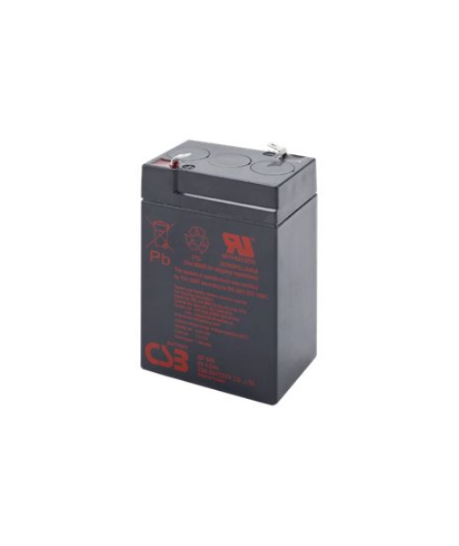 CSB GP645 Sealed Lead Acid Battery 6V 4.5Ah F1