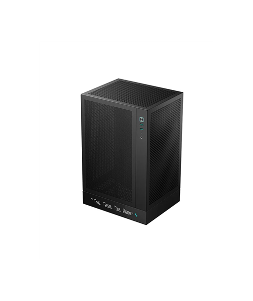 Case DEEPCOOL CH170 DIGITAL MiniTower Not included MiniITX Colour Black CH170DIGITAL