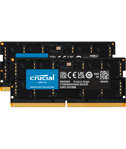 Crucial SO-DIMM DDR5-4800 64GB Kit (2x 32GB) Crucial SO-DIMM DDR5-4800 64GB Kit (2x 32GB)