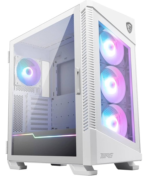 MSI MPG VELOX 100R White PC Case, Mid-Tower, USB 3.2, Audio-out, Mic-in | MSI MSI MPG VELOX 100R White PC Case, Mid-Tower, USB 3.2, Audio-out, Mic-in | MSI