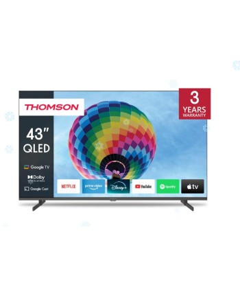 ТВ THOMSON 43" 4K/Smart QLED 3840x2160 Wireless LAN Bluetooth Google TV Black 43QG4S14