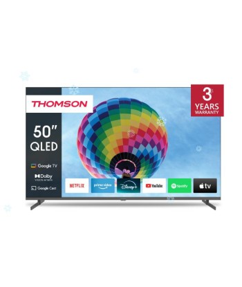 ТВ THOMSON 50" 4K/Smart QLED 3840x2160 Wireless LAN Bluetooth Google TV Black 50QG4S14