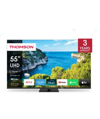TV THOMSON 55" 4K/Smart 3840x2160 Wireless LAN Bluetooth Google TV Black 55UG5C14