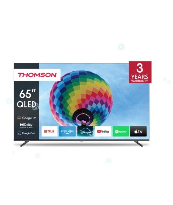 TV THOMSON 65" 4K/Smart QLED 3840x2160 Wireless LAN Bluetooth Google TV Dark Grey 65QG4S14