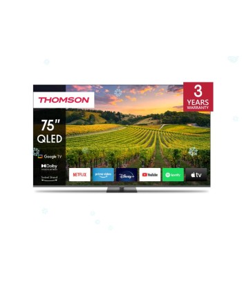 ТВ THOMSON 75" 4K/Smart QLED 3840x2160 Bluetooth Google TV 75QG5C14