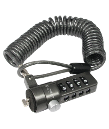 Logilink NBS004, Notebook Coil Cable Lock, black