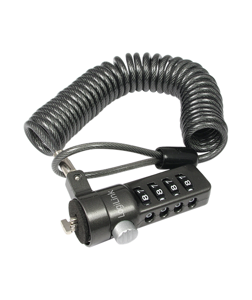 Logilink NBS004, Notebook Coil Cable Lock, black