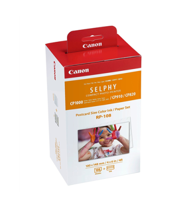 Canon Color Ink/Paper Set for SELPHY CP1300 Printer | RP-108