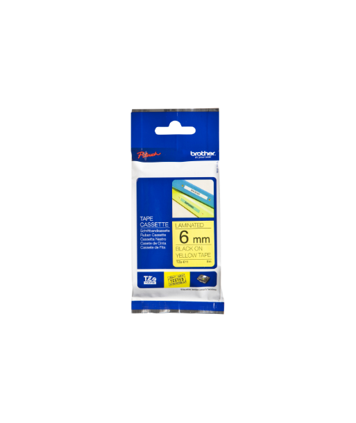 Kleepkirjalint Brother, TZe-611, Black on Yellow, TZe, 8 m, 6 cm Kleepkirjalint Brother, TZe-611, Black on Yellow, TZe, 8 m, 6 cm