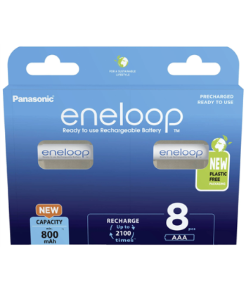Panasonic, ENELOOP BK-4MCDE/8BE, AAA, 800 mAh, 8 pc(s)