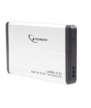HDD CASE EXT. USB3 2.5"/SILVER EE2-U3S-2-S GEMBIRD