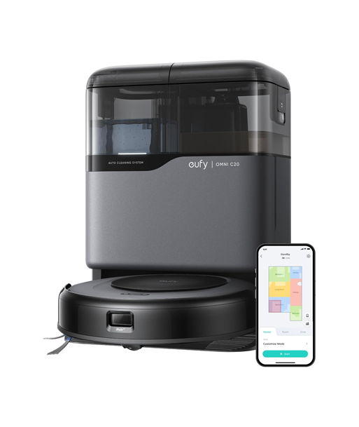 Робот-пылесос Anker Eufy, with All-in-One Station, Omni C20, Wet&Dry, 7000 Pa, Gray Робот-пылесос Anker Eufy, with All-in-One Station, Omni C20, Wet&Dry, 7000 Pa, Gray