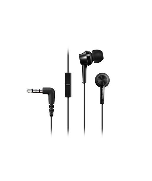 Panasonic Canal type RP-TCM115E-K Wired, In-ear, Microphone, 3.5 mm, Black Panasonic Canal type RP-TCM115E-K Wired, In-ear, Microphone, 3.5 mm, Black
