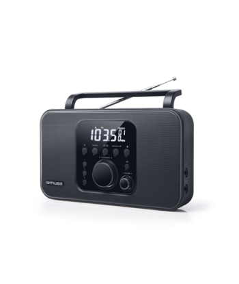 Muse, Radio, M-091R, Alarm function, AUX in, Black