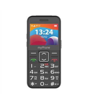 myPhone HALO, 3 LTE, Black, 2.4", IPS, 48 MB, 128 MB, Dual SIM, Nano SIM, 3G, Bluetooth, 2.1, USB version Type-C, Built-in