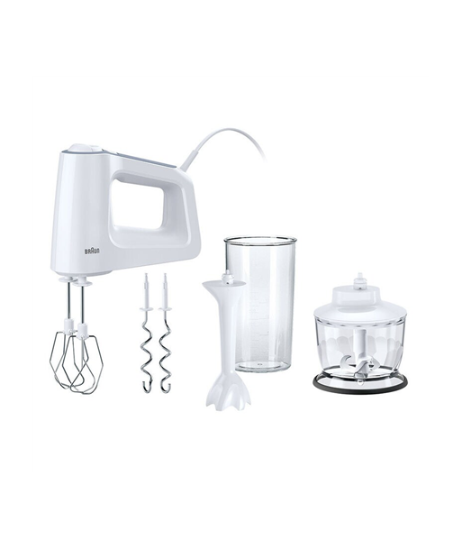Braun, MultiMix 3 Hand Mixer, HM 3135 WH, Hand Mixer, 500 W, Number of speeds 5, Turbo mode, White