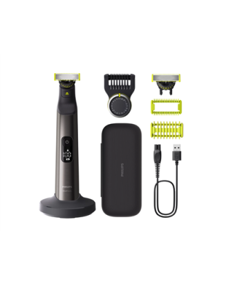 Philips, Hair trimmer, Face and Body, QP6652/61 OneBlade Pro 360, Cordless, Wet & Dry, Number of length steps 20, Grey/Black