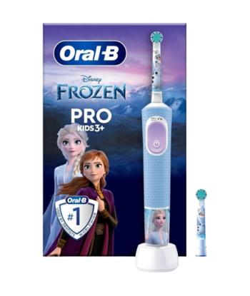 Hambahari Oral-B, Vitality Pro Frozen, Rechargeable, For children, Number of brush heads included 1, Number of teeth brushing
