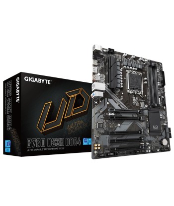 Mainboard GIGABYTE Intel B760 Express LGA1700 ATX Memory DDR4 Memory slots 4 4xPCI-Express 3.0 1x 1xPCI-Express 4.0 16x 2xM.2