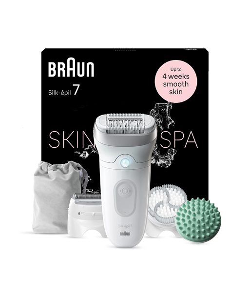 Naiste raseerija Braun, Silk-épil SE7-081, Operating time (max) 40 min, Number of power levels 1, Wet & Dry, White