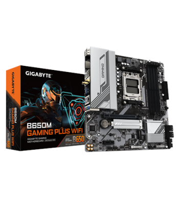 Gigabyte B650M GAMING PLUS WF, Processor family AMD, Processor socket AM5, DDR5, Supported hard disk drive interfaces M.2