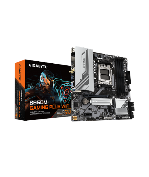 Mainboard GIGABYTE AMD B650 SAM5 Micro-ATX Memory DDR5 Memory slots 4 B650MGAMINGPLUSWF1.3