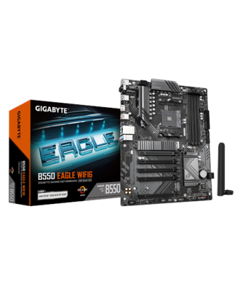 Gigabyte B550 EAGLE WIFI6, Processor family AMD, Processor socket AM4, DDR4, Supported hard disk drive interfaces SATA, M.2