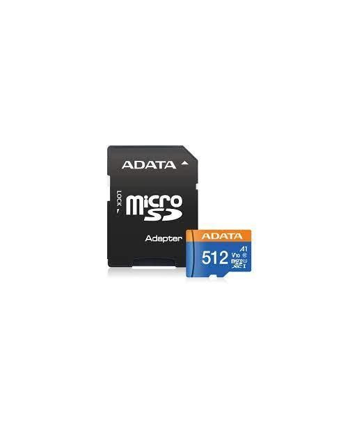 MEMORY MICRO SDXC 512GB W/AD./AUSDX512GUICL10A1-RA1 ADATA