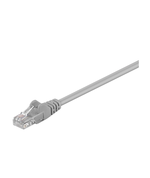 Goobay CAT 5e patch cable, U/UTP RJ45 male (8P8C), RJ45 male (8P8C), 5 m, Grey
